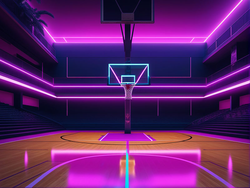 德約受邀到湖人球館，完成了勒布朗標志性的三分球...